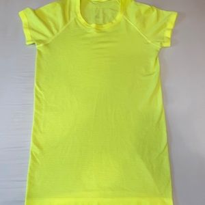 Lululemon highlight yellow swiftly tech short sleeve